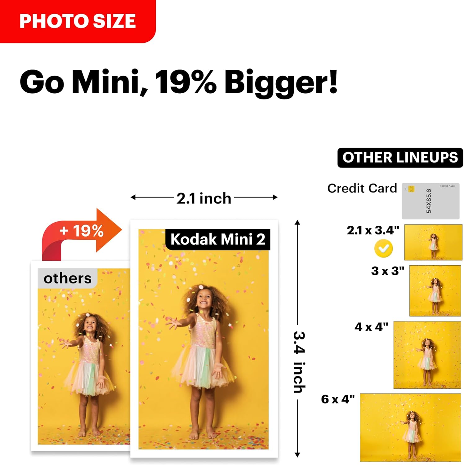 Capture Life's Moments with the KODAK Mini 2 Retro Portable Photo Printer - Instant 2x3 Color Prints for Smartphones & Tablets, Includes 8 Sheets!