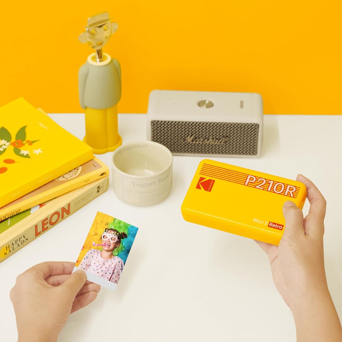 Capture Life's Moments with the KODAK Mini 2 Retro Portable Photo Printer - Instant 2x3 Color Prints for Smartphones & Tablets, Includes 8 Sheets!